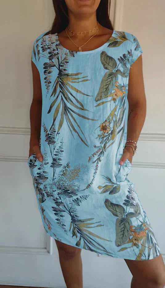 Variant image for Ensemble Femme Élégant Deux Pièces Coton Lin-57