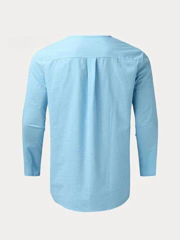 Vêtements pour Hommes Ensemble Élégant Pantalons Chemise Tissu Doux 3