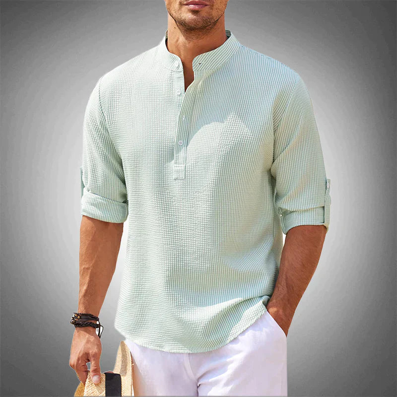 Variant image for Chemises Homme Élégantes Coupe Ajustée Tissu Premium-17