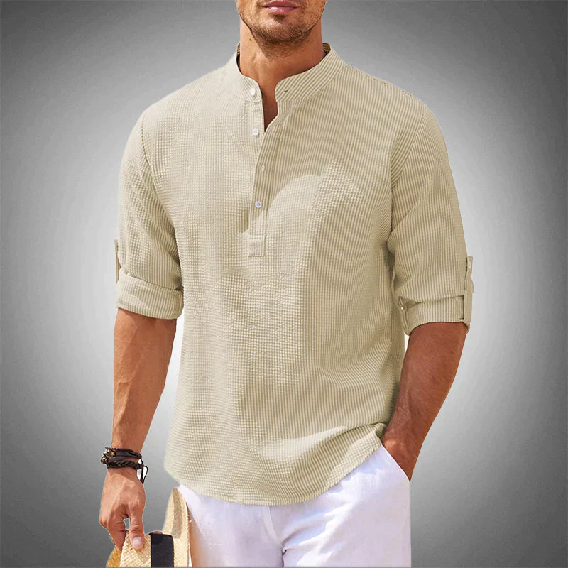 Variant image for Chemises Homme Élégantes Coupe Ajustée Tissu Premium-25