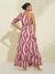 Robe Longue Femme à Une Épaule Élégante en Mélange de Tissus Doux-3