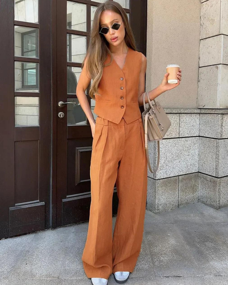 Ensemble gilet et pantalon intemporel