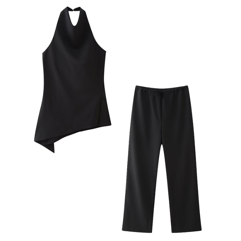 Ensemble Chic Halter Top & Pantalon