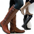 Bottes Hiver Femme Hautes Confortables en Cuir 4