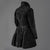 Gehrock Femme Élégant Tissu Classique-4