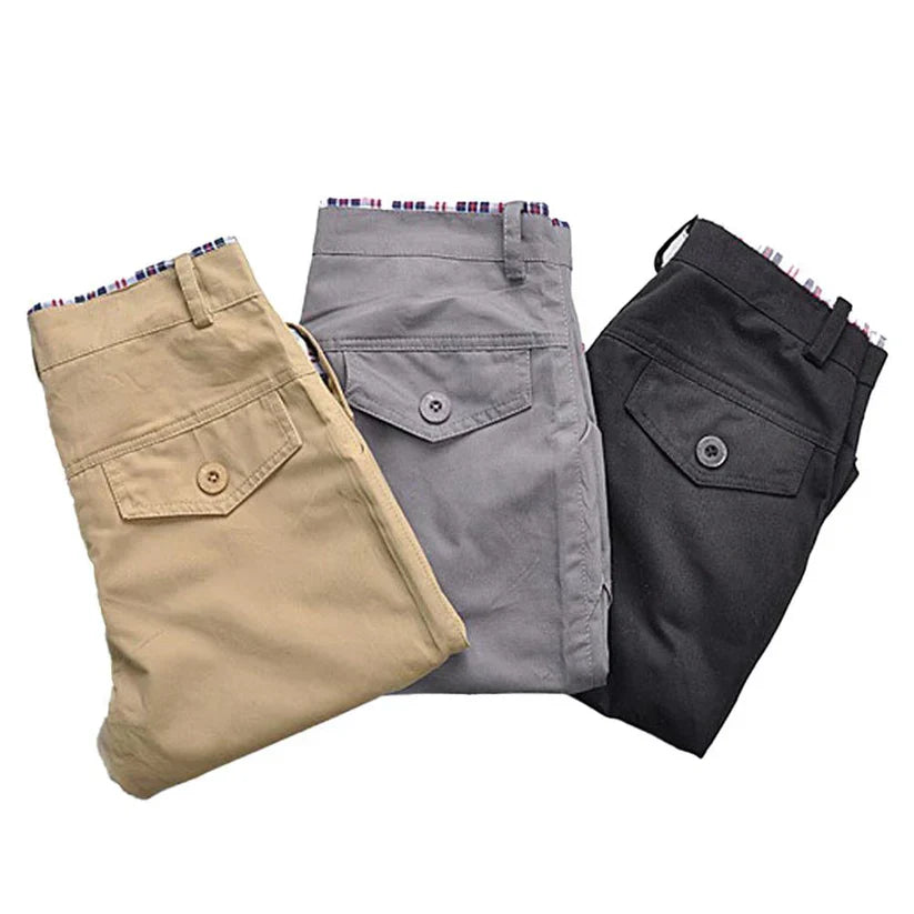 Short Cargo Homme Confortable avec Poches en Coton-4