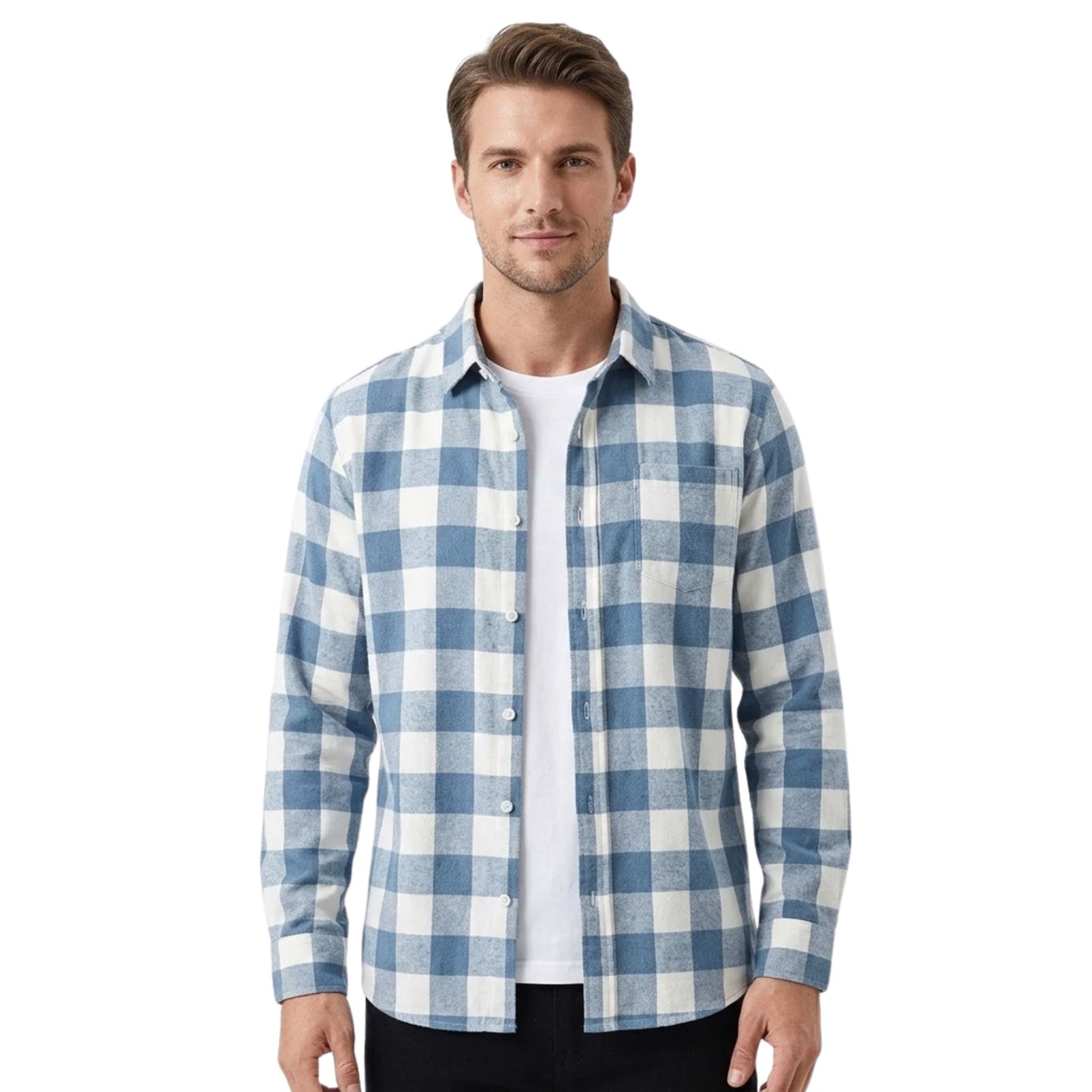 Chemise Homme Classique à Carreaux Vintage