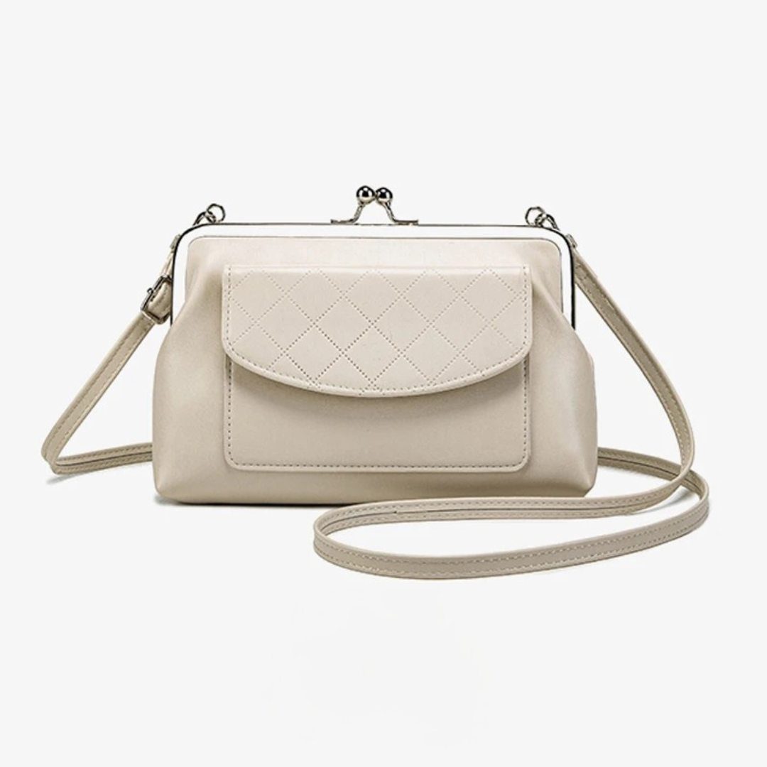 Sac à main élégant en cuir artificiel avec fermeture en forme de lèvre pour femmes 3