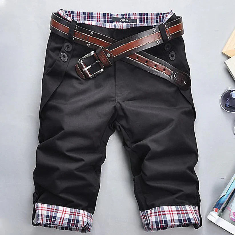 Variant image for Short Cargo Homme Confortable avec Poches en Coton-1