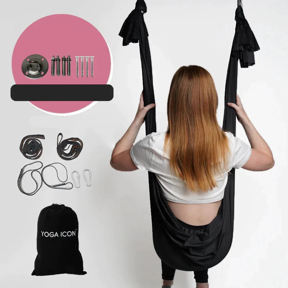 Variant image for Hängematte de Yoga Femme Aérienne Polyester Flexible Confortable-4