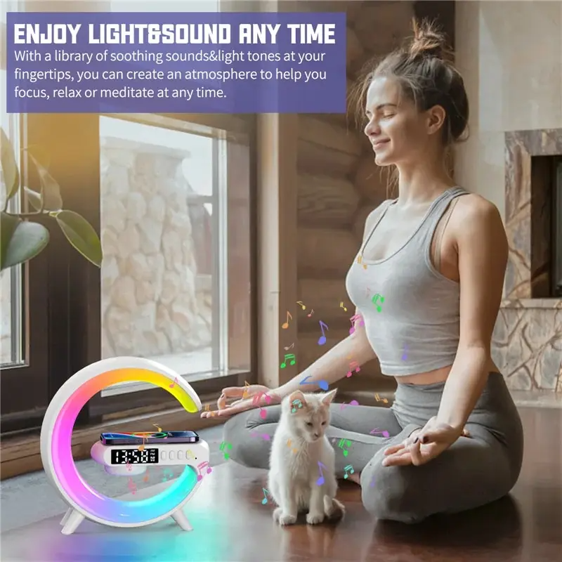 Lampe Intelligente Atmosphère Multicolore 15W Bluetooth Plastique-3