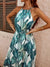 Robe de Plage Femme Tropicale Col Halter Légère 100% Polyester-4