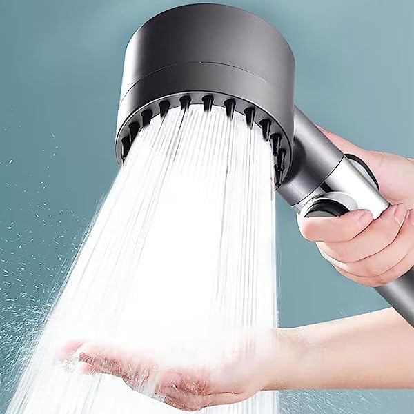Douchette Économique Haute Pression Argentée Design Ergonomique-1