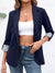 Blazer Femme Ouvert Décontracté Tissu de Qualité