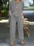 Variant image for Ensemble Femme Cardigan et Pantalon Long en Mélange de Coton et Polyester-22