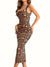 Robe Femme Longue Sirène Élégante en Polyester pour Soirée-5