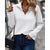 Pull Femme Col V Élégant Mélange Coton Soie 2