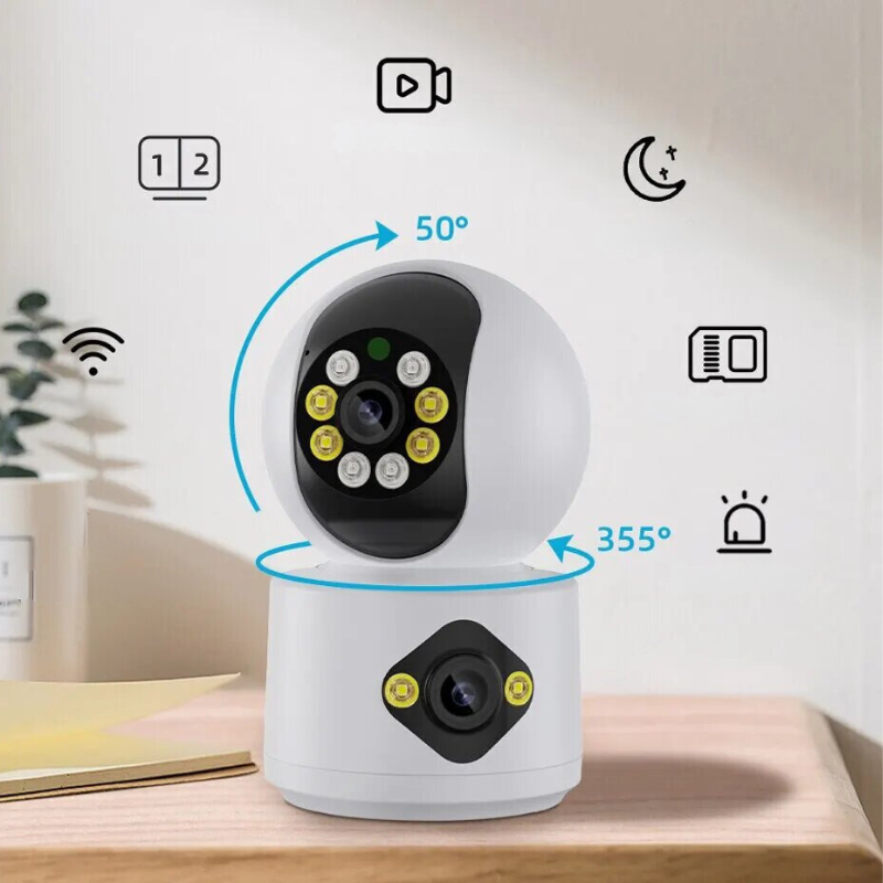 Appareil photo intelligent 4MP à double objectif