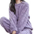 Pyjama chaud en polaire pour femmes