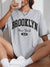 Variant image for T-shirt Femme Imprimé Brooklyn Coupe Décontractée 100% Coton-1