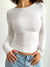 Variant image for Tee Shirt Manche Longue Femme Décolleté Rond 100% Coton-41