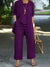 Variant image for Ensemble Femme Cardigan et Pantalon Long en Mélange de Coton et Polyester-30