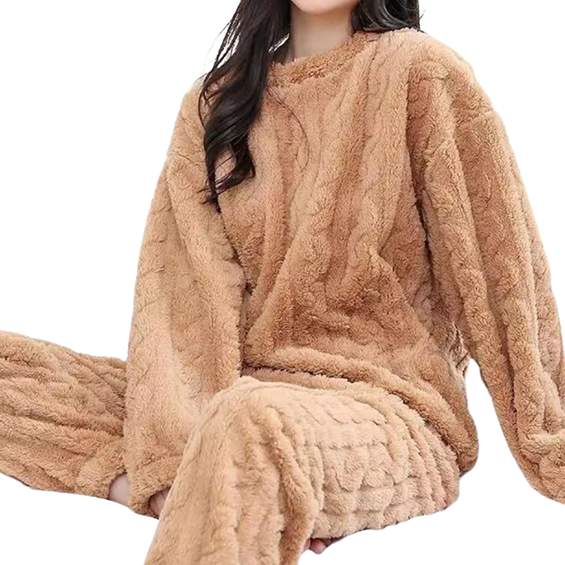 Pyjama chaud en polaire pour femmes