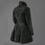 Gehrock Femme Élégant Tissu Classique-6