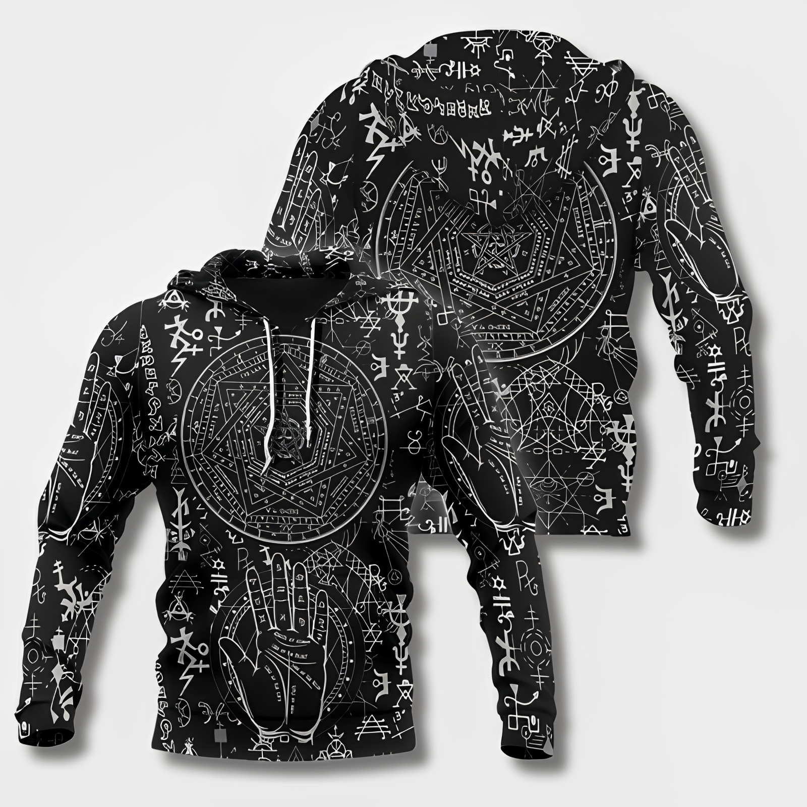 Variant image for Sweat À Capuche Homme Style Viking Confortable Mélange Coton Polyester-41