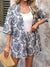 Variant image for Ensemble Femme Chemise et Short Imprimé Floral Coton-9