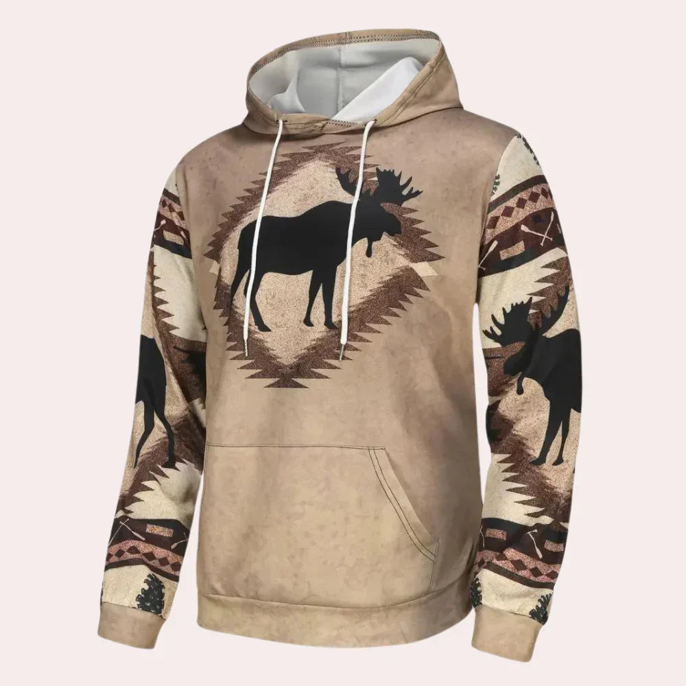 Pull à Capuchon pour Hommes Style Décontracté Tissu Doux-5