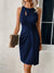 Variant image for Robe Femme Sans Manches Élégante en Tissu de Qualité-16