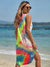Robe Longue Femme Décolleté Rond Imprimé Batik 100% Coton-2