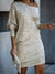 Robe de Fête Femme Paillettes Contrastées Polyester Élégante 4