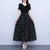 Robe Femme Longue Imprimé Floral Décolleté Circulaire Coton-1