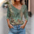 Chemisier Femme Élégant à Imprimé Floral Manches Longues 4