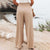 Pantalon Fluide Femme Tropical Tissu Respirant Casual-5