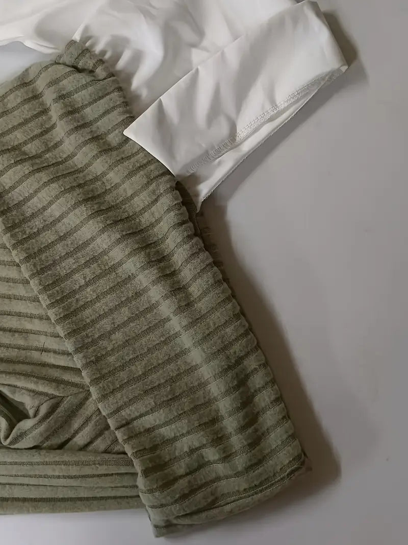 Haut Femme Asymétrique Élégant Tissu Doux-4