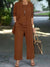 Variant image for Ensemble Femme Cardigan et Pantalon Long en Mélange de Coton et Polyester-18