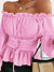 Variant image for Chemisier Femme Chic avec Détails Rüsch Tissu Léger-1