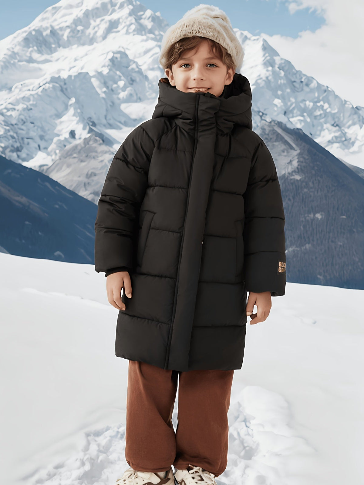 Veste Demi-Longue Garçon Tissu Respirant Fermeture Éclair 5