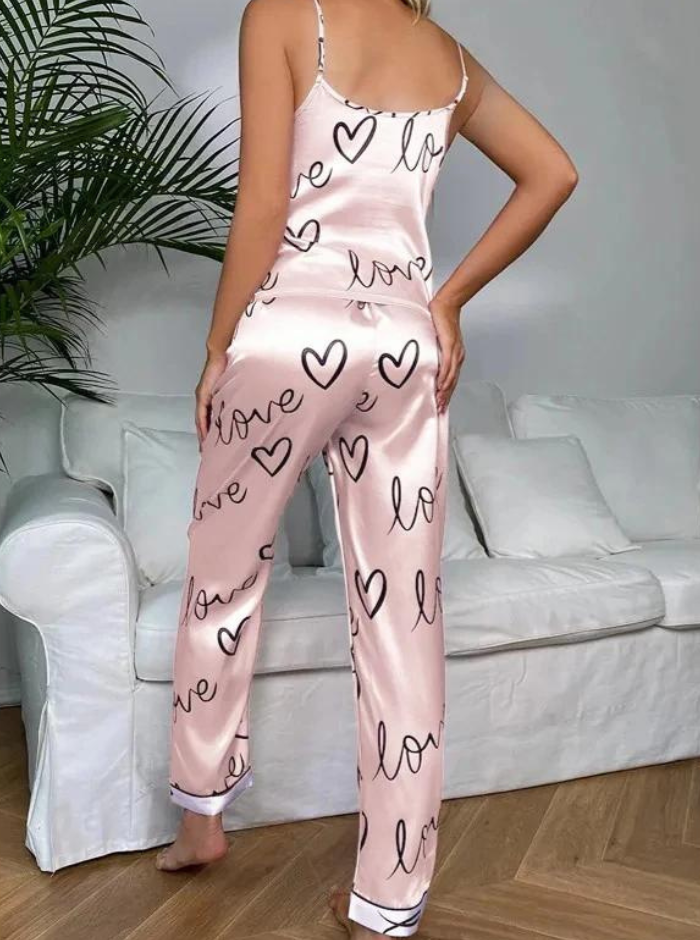 Pyjama en satin pour femmes