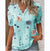 Variant image for Chemisier Femme Chic à Motif Floral Tissu Léger-57