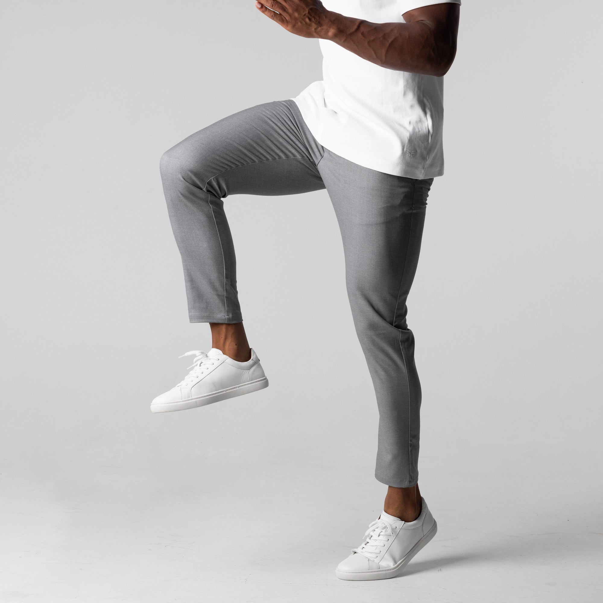 Pantalon Chino Homme Coupe Mince Tissu de Qualité-2