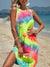 Variant image for Robe Longue Femme Décolleté Rond Imprimé Batik 100% Coton-1