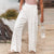 Pantalon Fluide Femme Tropical Tissu Respirant Casual-3