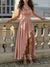 Variant image for Robe Femme Longue Mousseline Élégante à Une Épaule-1
