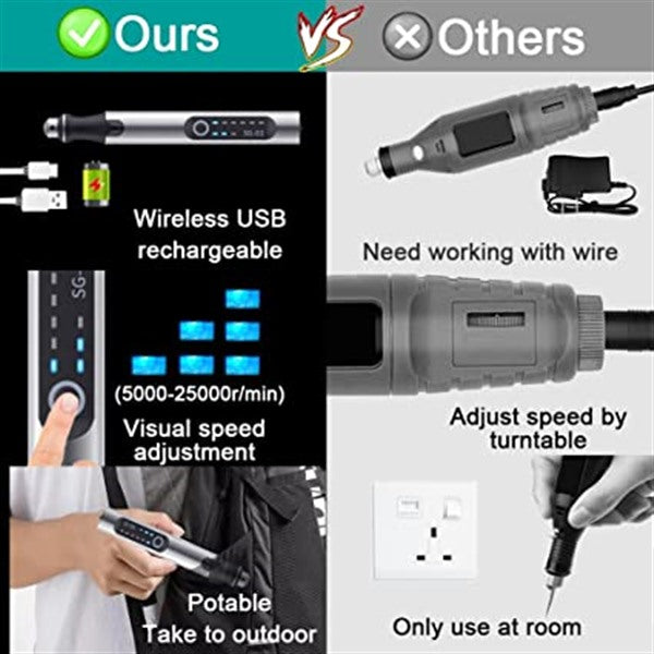 Stylo à Graver Portable Précis pour Artisanat - Gravure sur Bois, Verre, Cuir - Compact et Léger-4