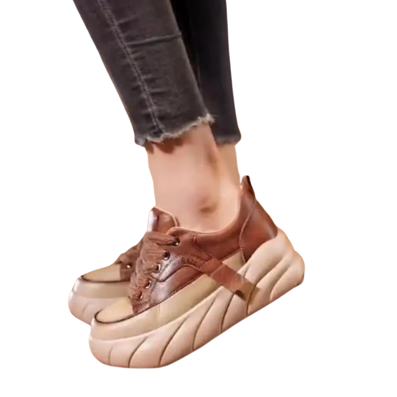 Baskets souples à semelle épaisse pour femmes