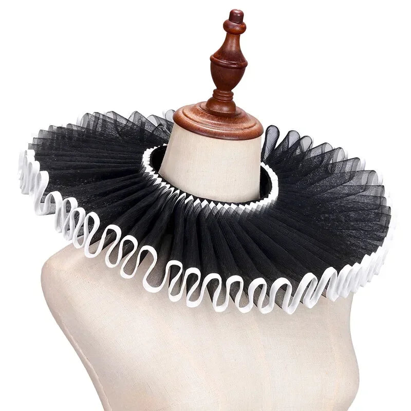 Accessoire Deguisement Femme Col Volanté Style Renaissance Victorienne 0